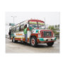 Colourful bus in Cartagena Postcards