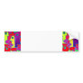 Colourful Cartoon Faces with Fat Blue Lips (m6grad Bumper Sticker