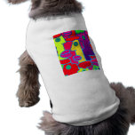 Colourful Cartoon Faces with Fat Blue Lips (m6grad Dog Tshirt