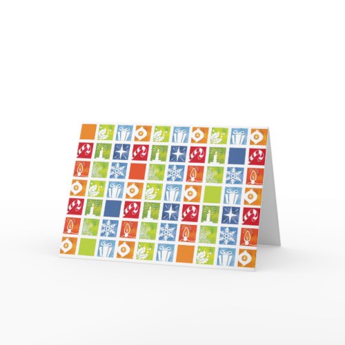 Colourful Christmas Card card