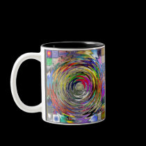 Colourful Circle Swirl Mug