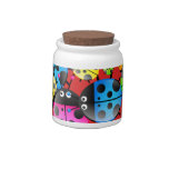 Colourful Cute Cartoon Ladybug Wallpaper Candy Jars