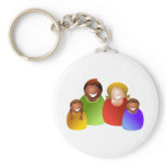 Colourful Family Keychains