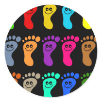 Colourful Feet stickers by prawny Colourful Feet stickers