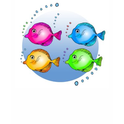 Colourful Fishes T Shirts by biliana