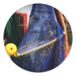 Colourful fishing nets, vignetted, Florida scene stickers
