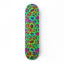 Colourful Floral Pattern (var01) - Skateboard