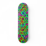 Colourful Floral Pattern (var01) - Skateboard