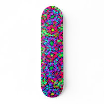 Colourful Floral Pattern (var03) - Skateboard