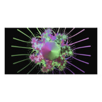 colourful-fractals custom photo card