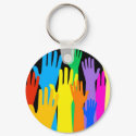 Colourful Hands keychains by prawny Colourful Hands keychains