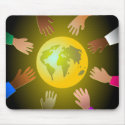 Colourful Hands mousepads by prawny Colourful Hands mousepads