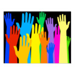 Colourful Hands Print