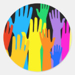 Colourful Hands Stickers
