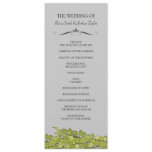 Colourful Leaves Wedding Ceremony Programs Personalized Announcements