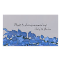 Colourful Leaves Wedding Favor Gift Tags Business Card Template