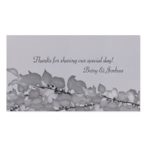Colourful Leaves Wedding Favor Gift Tags Business Card
