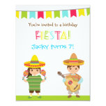 Colourful Mexican Fiesta Kids Birthday Invitations