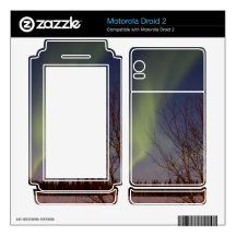 Colourful Northern Sky Motorola Droid 2 Decals