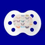 COLOURFUL PAPER BUTTERFLIES PATTERNS DIGITAL ASSOR pacifiers
