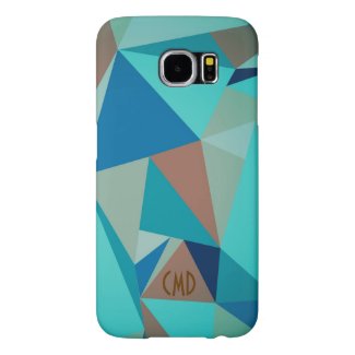 Colourful Pastel Tones Abstract Geometric Pattern Samsung Galaxy S6 Cases