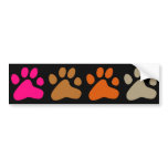 Colourful Paws Bumper Sticker