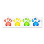 Colourful Paws Bumper Sticker