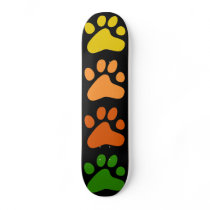 Colourful Paws skateboards by prawny Colourful Paws skateboards