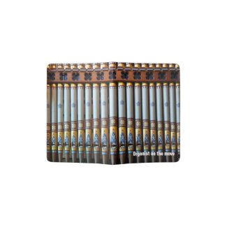 Colourful pipe organ passport holder