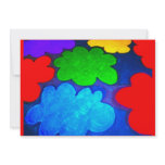 Colourful Popcorn Clouds Custom Announcement