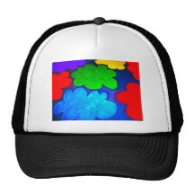 Colourful Popcorn Clouds Mesh Hats