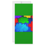 Colourful Popcorn Clouds Custom Rack Cards