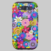 Colourful retro flowers casemate cases