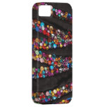 Colourful Rhinestone & Velour IPhone4 Case iPhone 5 Cover