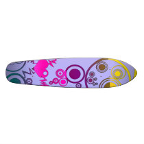 Colourful Shapes 1 Custom Skateboard