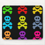 Colourful Skulls Mouse Mats