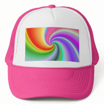 Colourful Spiral Fractal Hat / Cap