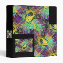 colourful splatter 5x vinyl binders