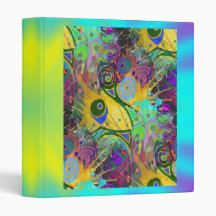 colourful splatter binder