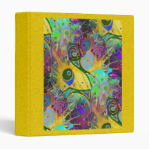 colourful splatter binder