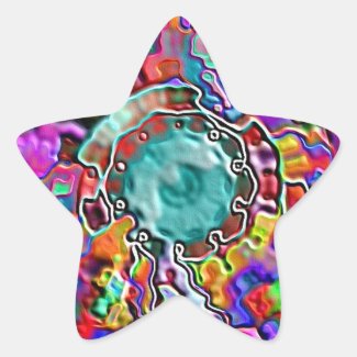 Colourful Star Sticker