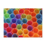 Colourful Straws Postcard