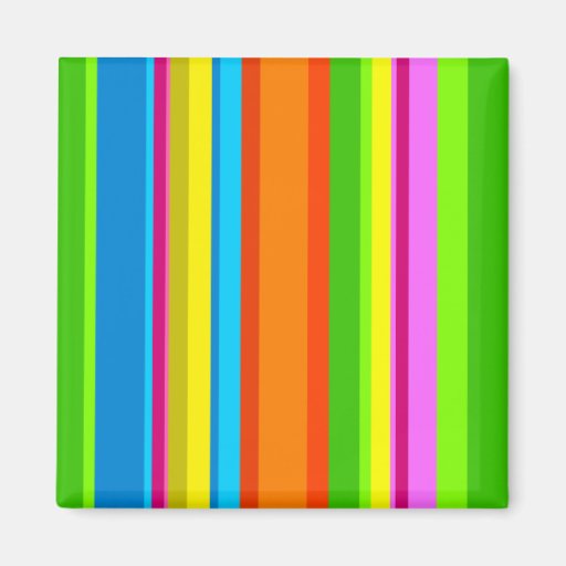 Colourful Stripes Magnets