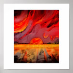 Colourful sunset posters