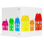 Colourful Town Vinyl Binder