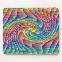 Colourful wave pattern mousepad by JKdesigns Colourful wave pattern mousepad