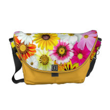 Colourful Wildflower Print Messenger Bag