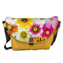 Colourful Wildflower Print Messenger Bag