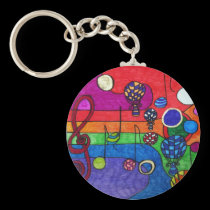 Colours of Music Keychain keychains