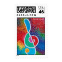 Colours of music Postage postage by emmepi Colours of music Postage postage